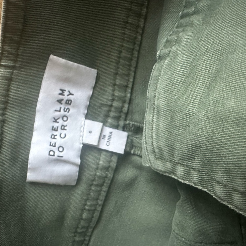 10 Crosby Derek Lam Sage Green Women's Cargo Shorts